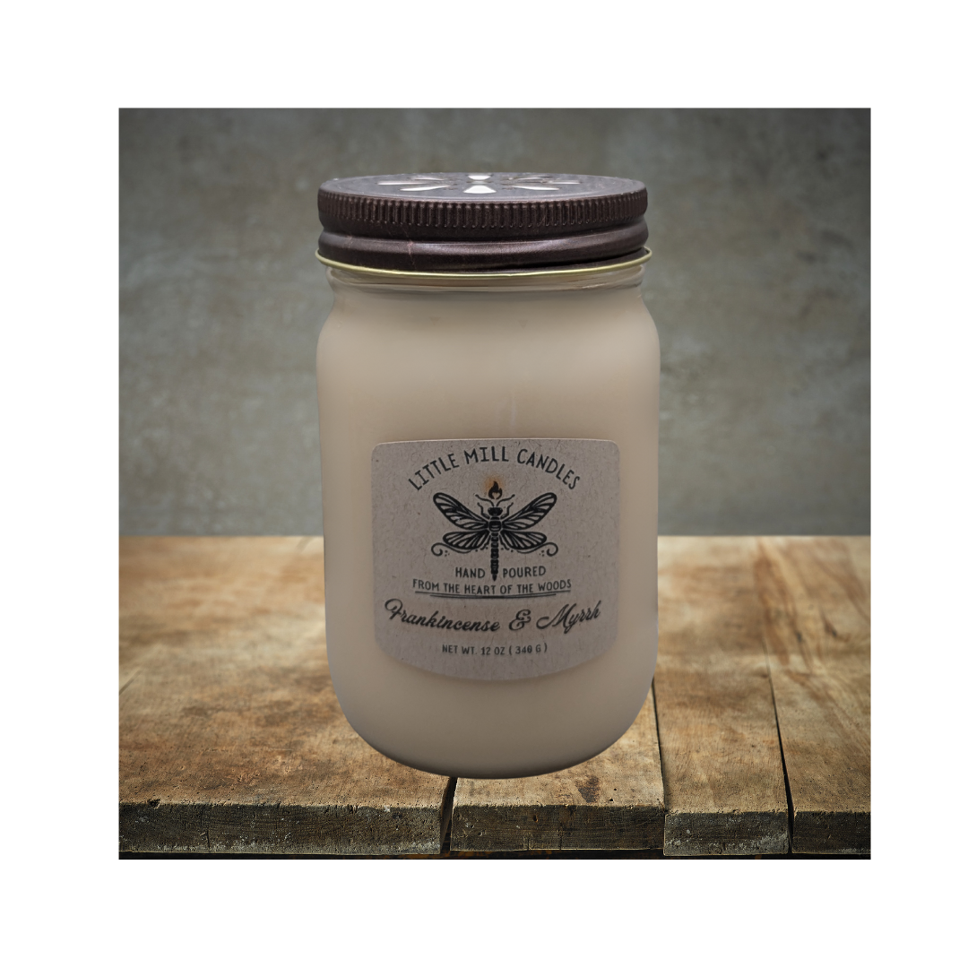 FRANKINCENSE & MYRRH - SCENTED CANDLE - IVORY
