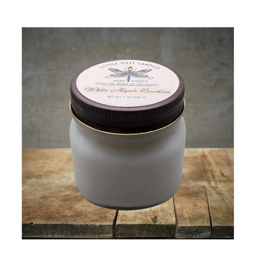 WHITE MAPLE BOURBON - SCENTED CANDLE - WHITE