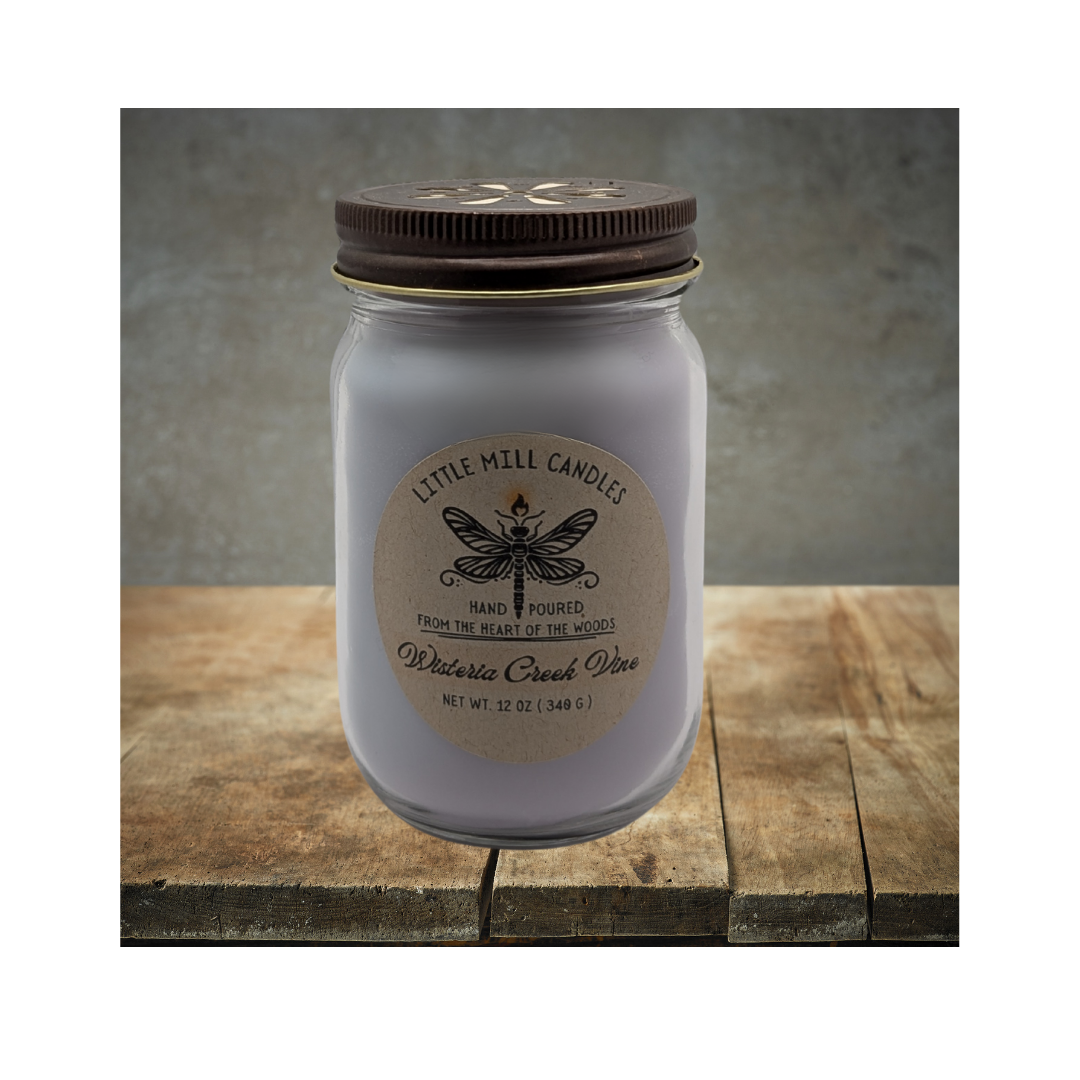 WISTERIA CREEK VINE - SCENTED CANDLE - LT. PURPLE
