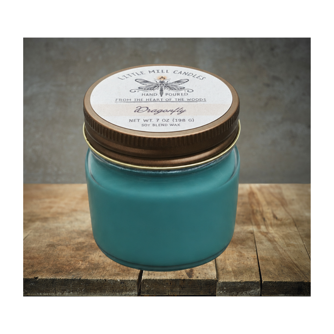 DRAGONFLY - SCENTED CANDLE - TURQUOISE