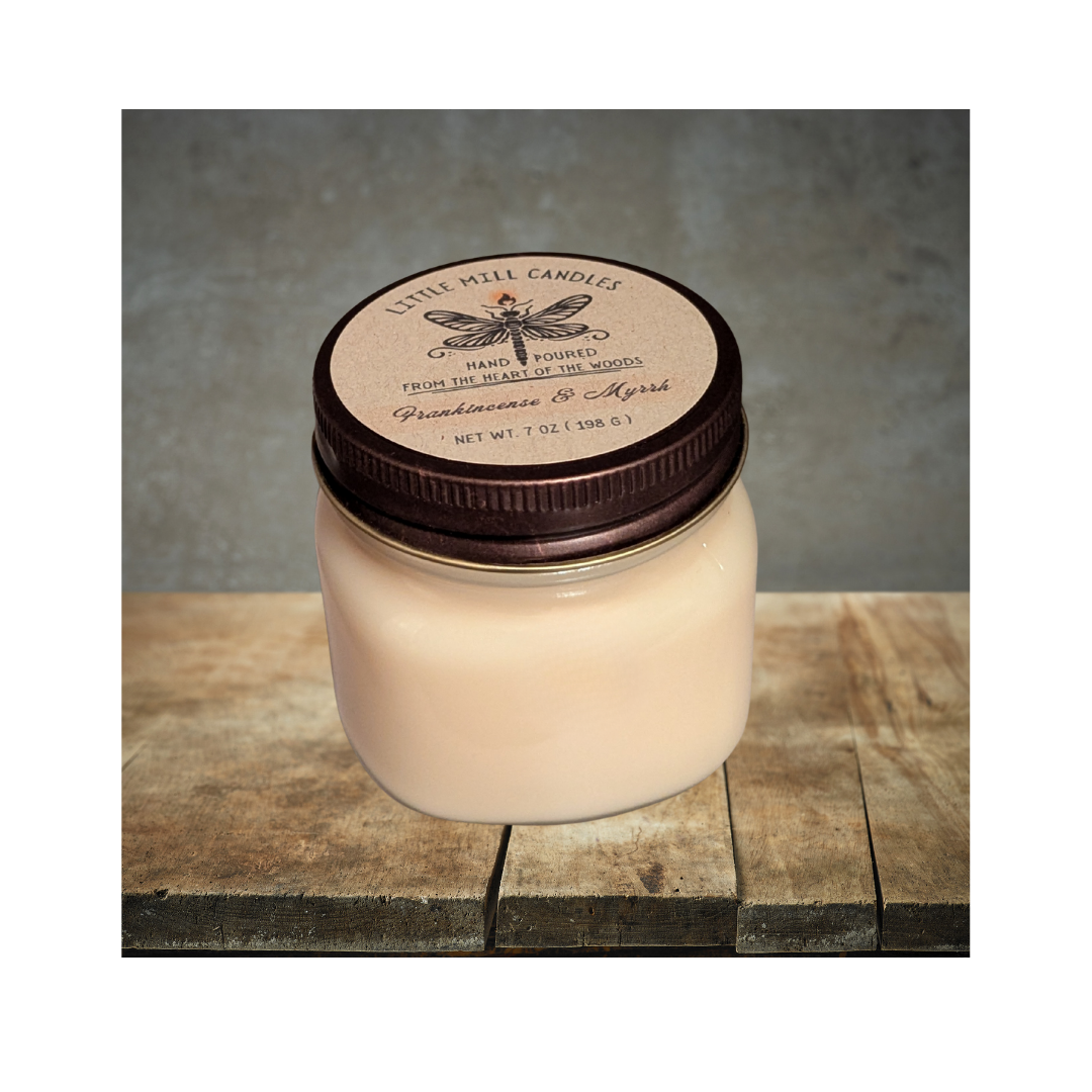 FRANKINCENSE & MYRRH - SCENTED CANDLE - IVORY