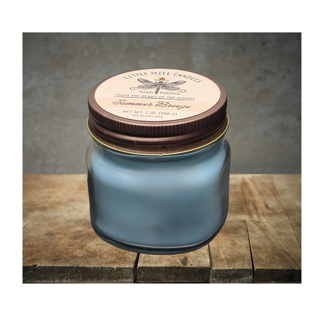 SUMMER BREEZE - SCENTED CANDLE - AQUA BLUE