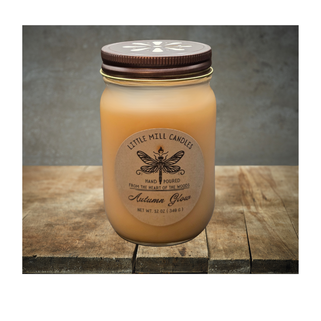 AUTUMN GLOW - SCENTED CANDLE - LT ORANGE