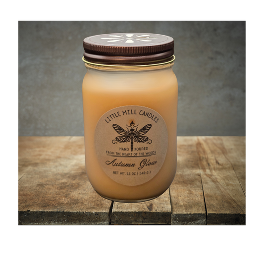 AUTUMN GLOW - SCENTED CANDLE - LT ORANGE