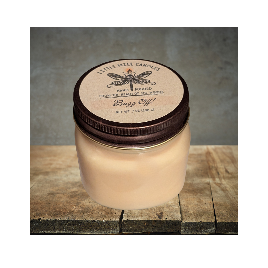 BUZZ OFF! (Citronella) - SCENTED CANDLE - VANILLA CREAM
