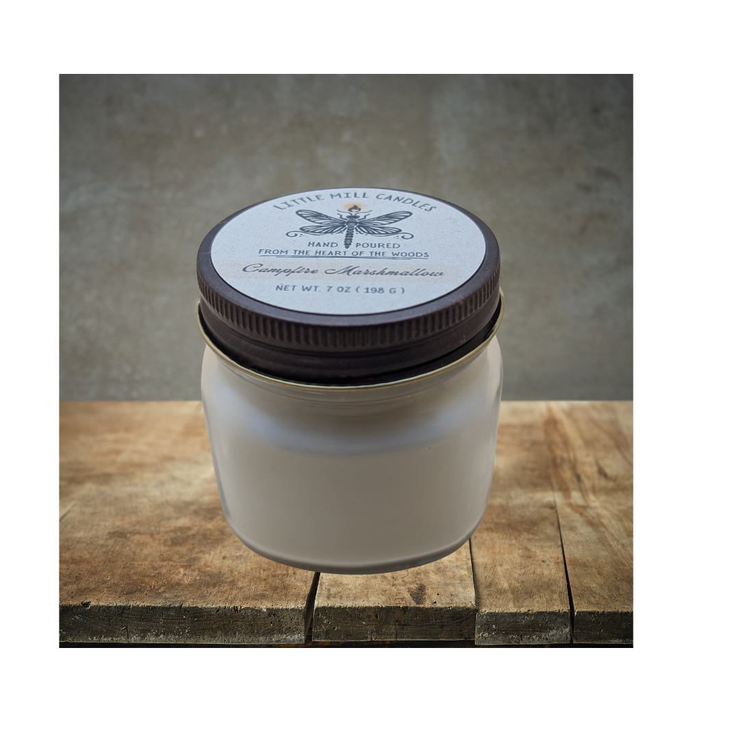 CAMPFIRE MARSHMALLOW - SCENTED CANDLE - WHITE