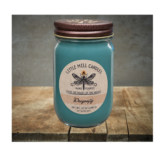 DRAGONFLY - SCENTED CANDLE - TURQUOISE