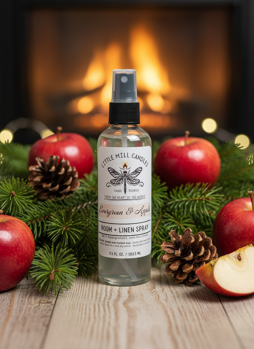 Evergreen & Apple - Lifestyle with Actual Bottle