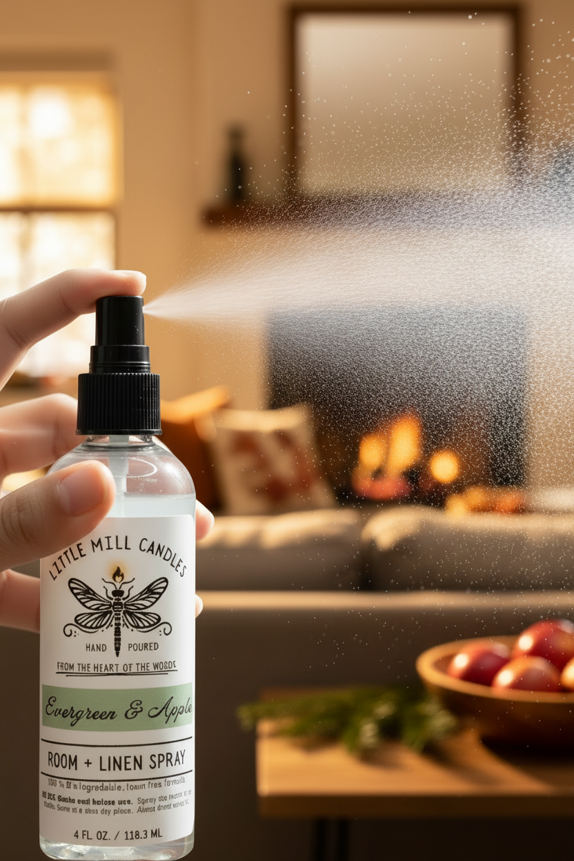 Evergreen & Apple Mist - Living Room