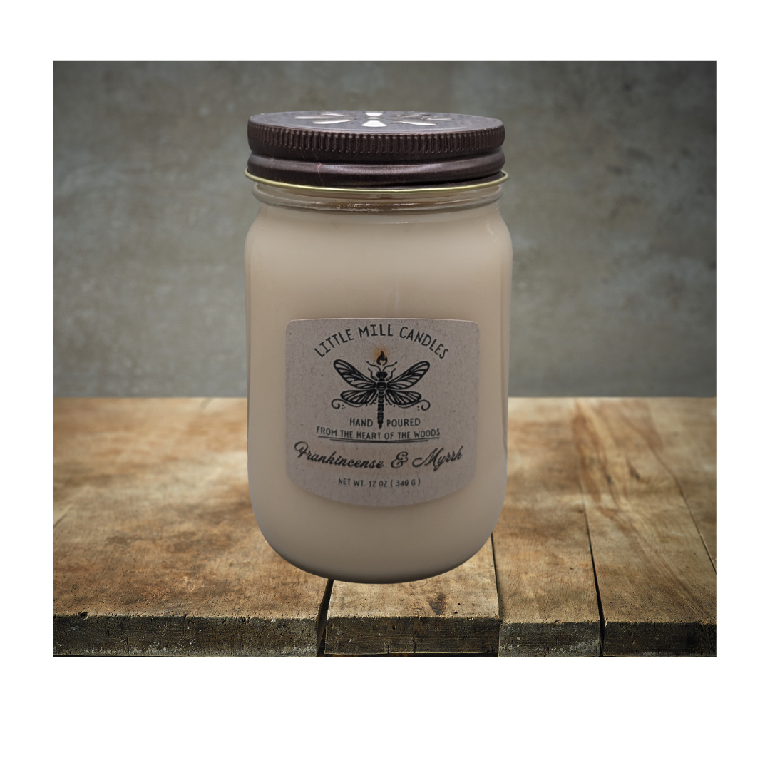 FRANKINCENSE & MYRRH - SCENTED CANDLE - IVORY