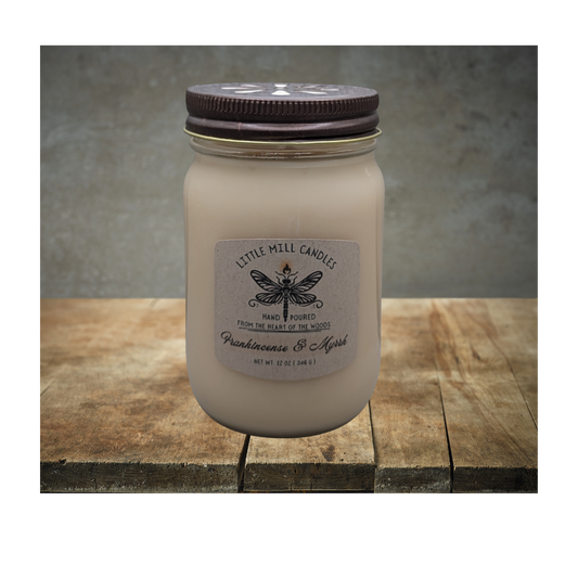 FRANKINCENSE & MYRRH - SCENTED CANDLE - IVORY