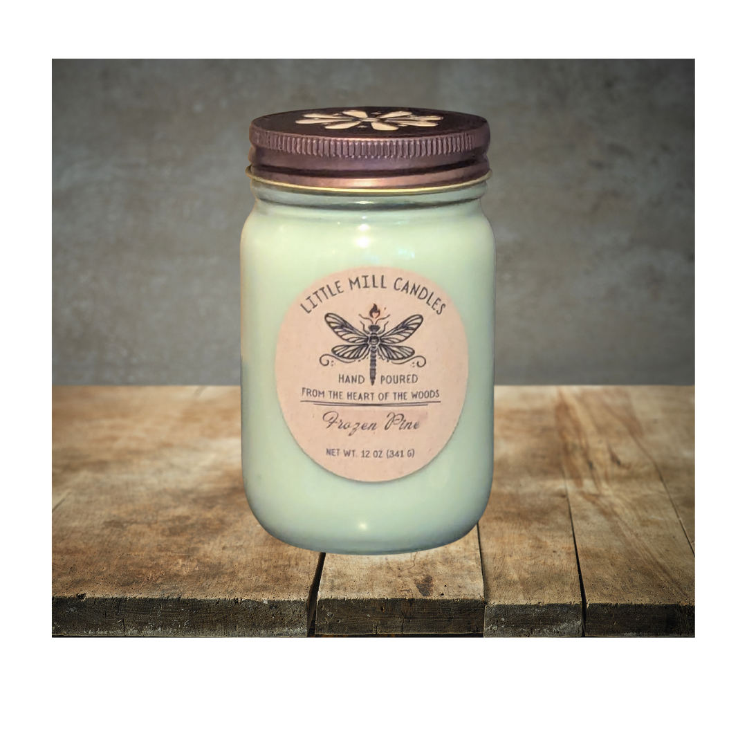 FROZEN PINE - SCENTED CANDLE - PASTEL GREEN