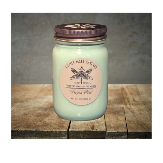 FROZEN PINE - SCENTED CANDLE - PASTEL GREEN
