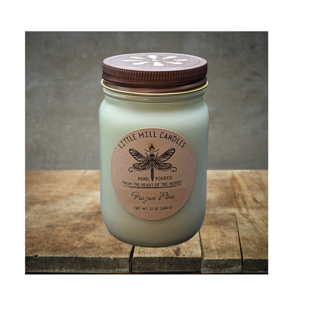 FROZEN PINE - SCENTED CANDLE - PASTEL GREEN