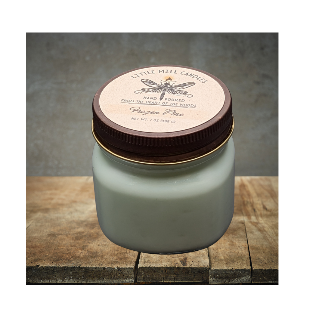 FROZEN PINE - SCENTED CANDLE - PASTEL GREEN
