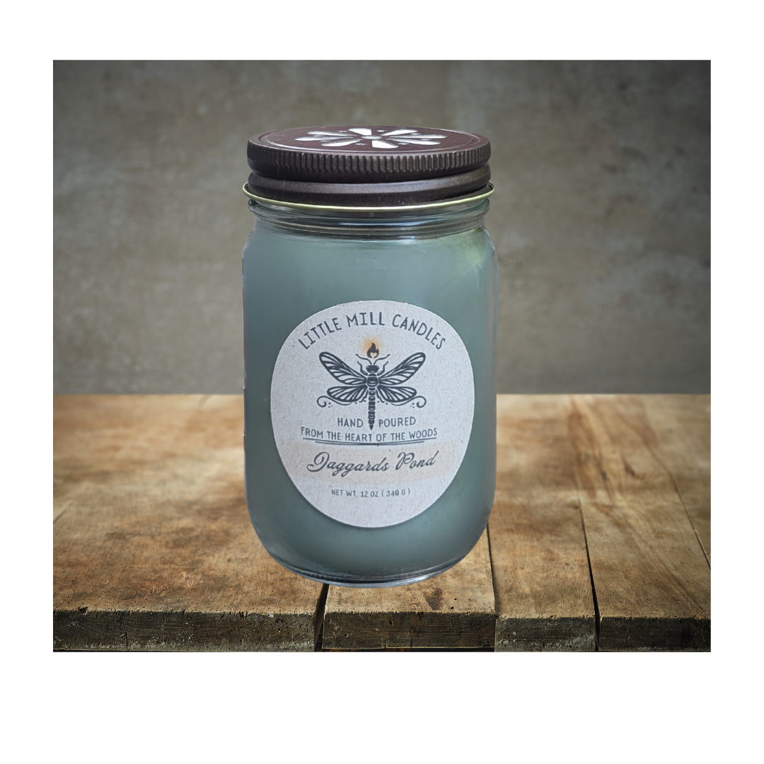 JAGGARDS POND - SCENTED CANDLE - OLIVE GREEN