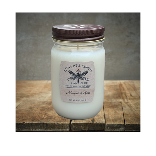 NOVEMBER RAIN - SCENTED CANDLE - WHITE