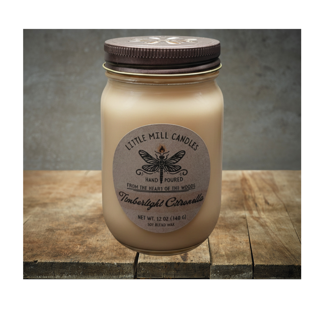 TIMBERLIGHT CITRONELLA - SCENTED CANDLE - VANILLA CREAM