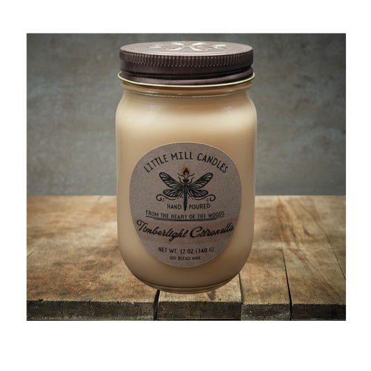 TIMBERLIGHT CITRONELLA - SCENTED CANDLE - VANILLA CREAM